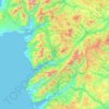 Carte topographique VC48 Merionethshire, altitude, relief