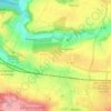 Carte topographique Thiverval-Grignon, altitude, relief