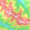 Carte topographique Aït Aggouacha, altitude, relief