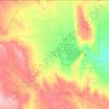 Carte topographique Alfalfa County, altitude, relief