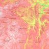 Carte topographique Ока, altitude, relief