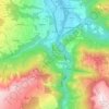 Carte topographique Thusis, altitude, relief
