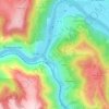 Carte topographique Boisse-Penchot, altitude, relief