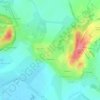 Carte topographique Перекюля, altitude, relief