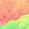 Carte topographique Dewas, altitude, relief