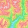 Carte topographique Grosio, altitude, relief