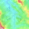 Carte topographique Le Noyer, altitude, relief