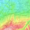 Carte topographique London Borough of Sutton, altitude, relief