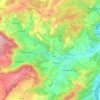 Carte topographique Bous-Waldbredimus, altitude, relief