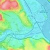 Carte topographique McKees Rocks, altitude, relief