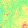 Carte topographique Soraba taluk, altitude, relief
