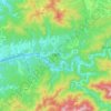 Carte topographique 吉野町, altitude, relief