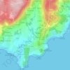 Carte topographique Dorrón, altitude, relief