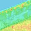 Carte topographique Dune Acres, altitude, relief