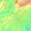 Carte topographique Chattahoochee-Oconee National Forest, altitude, relief