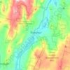 Carte topographique Cheshire, altitude, relief