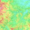 Carte topographique Oblast de Kardjali, altitude, relief