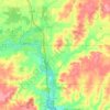 Carte topographique Town of Pine River, altitude, relief