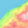 Carte topographique Casablanca-Settat ⵜⵉⴳⵎⵉ ⵜⵓⵎⵍⵉⵍⵜ-ⵙⵟⵟⴰⵜ الدار البيضاء-سطات, altitude, relief