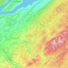 Carte topographique Bellechasse, altitude, relief