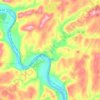 Carte topographique Falls Township, altitude, relief