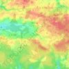 Carte topographique Sonzay, altitude, relief