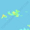 Carte topographique Inishbofin Electoral Division, altitude, relief
