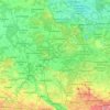 Carte topographique Schwarze Elster, altitude, relief