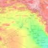 Carte topographique Euphrate, altitude, relief