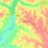Carte topographique Castilho, altitude, relief