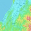 Carte topographique Nagaoka, altitude, relief