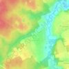 Carte topographique Горышкино, altitude, relief