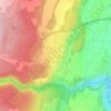 Carte topographique Montcherand, altitude, relief
