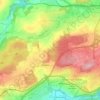 Carte topographique Corminboeuf, altitude, relief