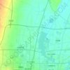 Carte topographique 满城北街街道, altitude, relief