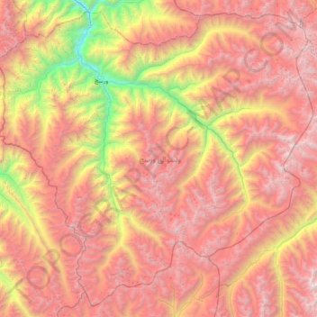 Carte topographique ولسوالی ورسج, altitude, relief