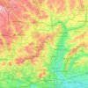 Carte topographique River Lea, altitude, relief