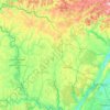 Carte topographique Sullivan County, altitude, relief