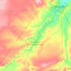 Carte topographique Governador Dix-Sept Rosado, altitude, relief
