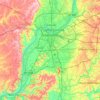 Carte topographique Louisville, altitude, relief