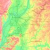 Carte topographique Jefferson County, altitude, relief