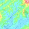 Carte topographique Deep River, altitude, relief