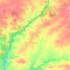 Carte topographique Paymogo, altitude, relief