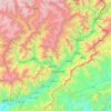 Carte topographique Kunar Province, altitude, relief