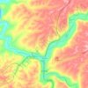 Carte topographique Colfax, altitude, relief