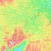 Carte topographique Penka-Michel, altitude, relief