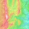 Carte topographique Gresse-en-Vercors, altitude, relief