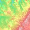 Carte topographique Limogne-en-Quercy, altitude, relief