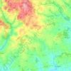 Carte topographique Ménéac, altitude, relief