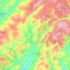 Carte topographique Cynwyl Gaeo, altitude, relief